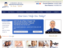 Tablet Screenshot of chapelhilladvanceddentistry.com